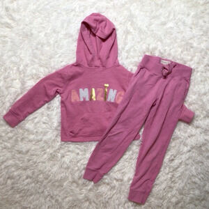 C&C California Set Jogger Hoodie Amazing Pink Valentine’s Day School Play 4 5 6